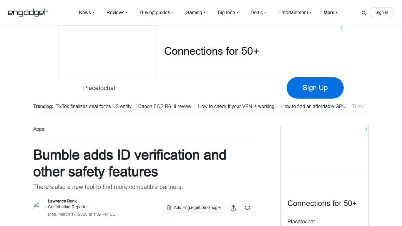 Bumble adds ID verification and other safety features