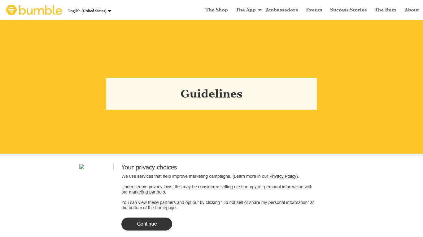 Bumble's Community Guidelines Bumble